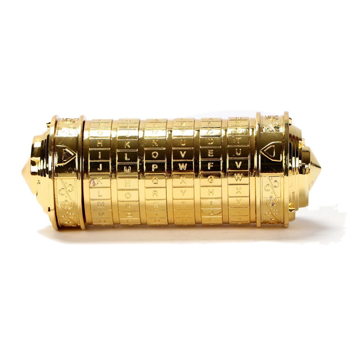 Da Vinci Code, Lock Cylinder, Puzzle, Gift, Valentine's Day Gift, Christmas Gift, Birthday Gift, Australian Puzzle, Brain Teaser, Code Breaking - Black - Size L