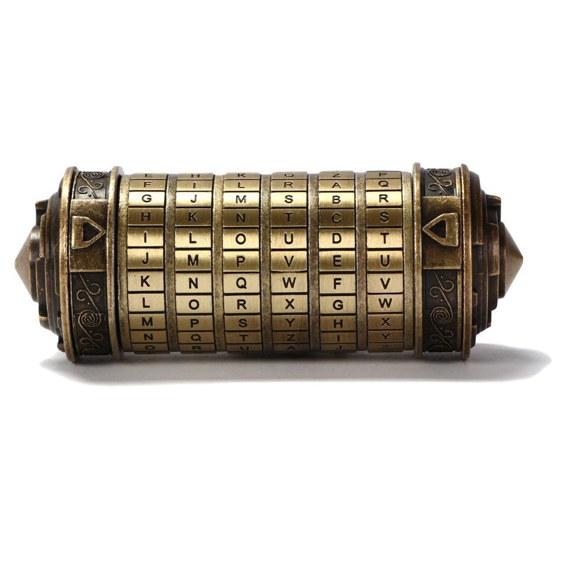 Da Vinci Code, Lock Cylinder, Puzzle, Gift, Valentine's Day Gift, Christmas Gift, Birthday Gift, Australian Puzzle, Brain Teaser, Code Breaking - red copper - Size L