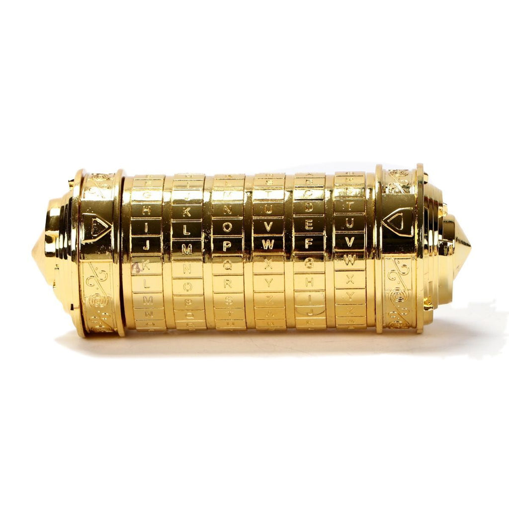 Da Vinci Code, Lock Cylinder, Puzzle, Gift, Valentine's Day Gift, Christmas Gift, Birthday Gift, Australian Puzzle, Brain Teaser, Code Breaking - Rose gold - Size L