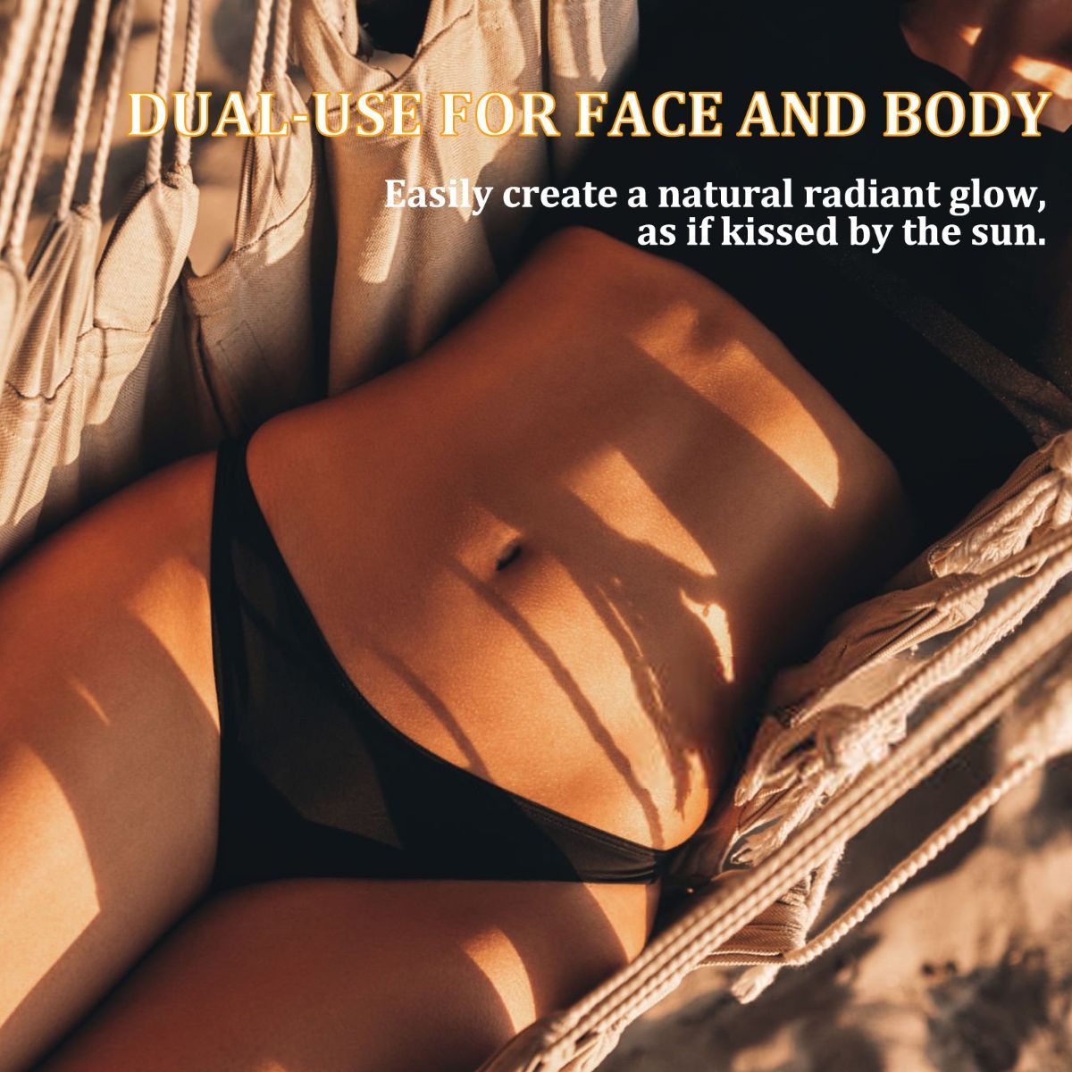 tanning gel, natural tan, Australian summer, fast tanning, all skin types, fast absorbing, stain free, silk hydration, after sun care, sun-kissed glow - Yellow - Size 150ml-2pcs
