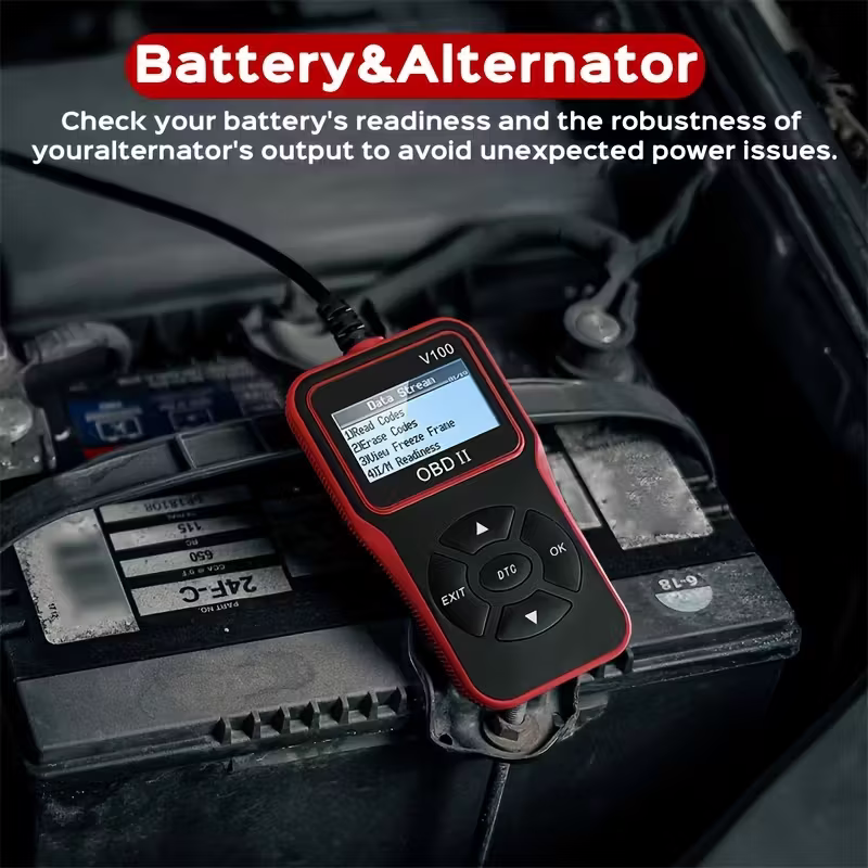 Automobile OBD2 Fault Diagnosis Instrument, engine fault code Reader, suitable for all OBD II models in 1996+, plug-and-play vehicle condition detection tool, a practical car gift for your boyfriend or father
