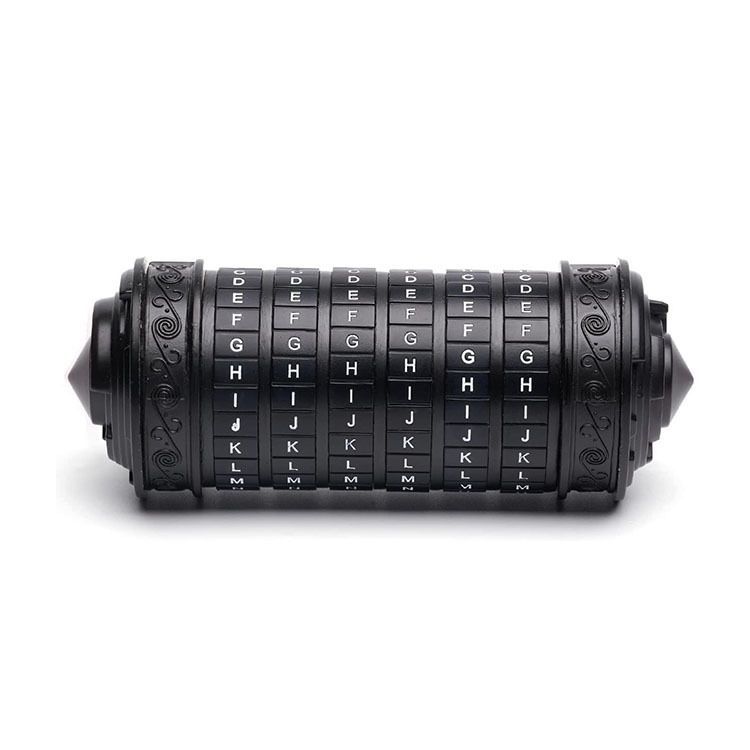 Da Vinci Code, Lock Cylinder, Puzzle, Gift, Valentine's Day Gift, Christmas Gift, Birthday Gift, Australian Puzzle, Brain Teaser, Code Breaking - Bronze - Size L