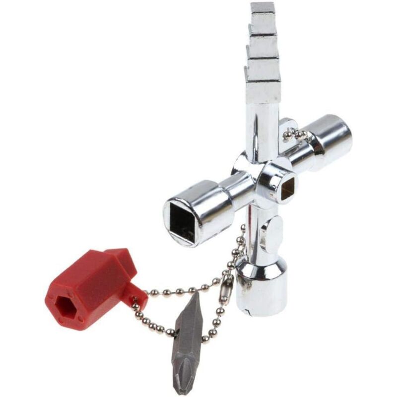 Universal Electrical Cabinet Key Triangle Key Square Key For Train Electrical Cabinet Elevator Multifunctional Hand Tool