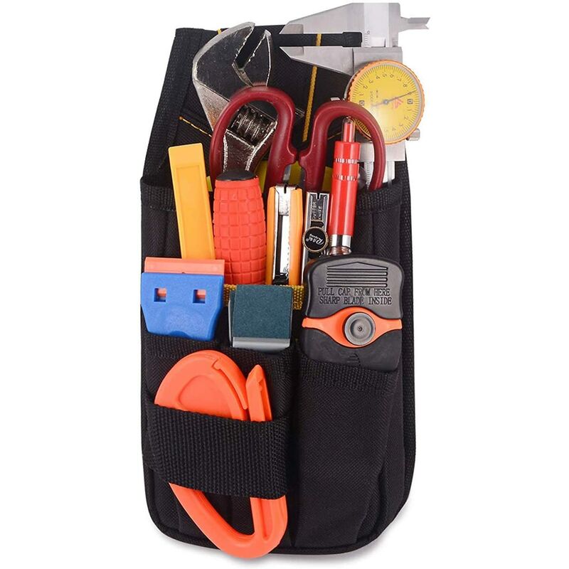 Tool Belt, Tool Pouch, Small Tool Bag With Adjustable Nylon Belt, Waterproof For Technician, Builder, Maintenance