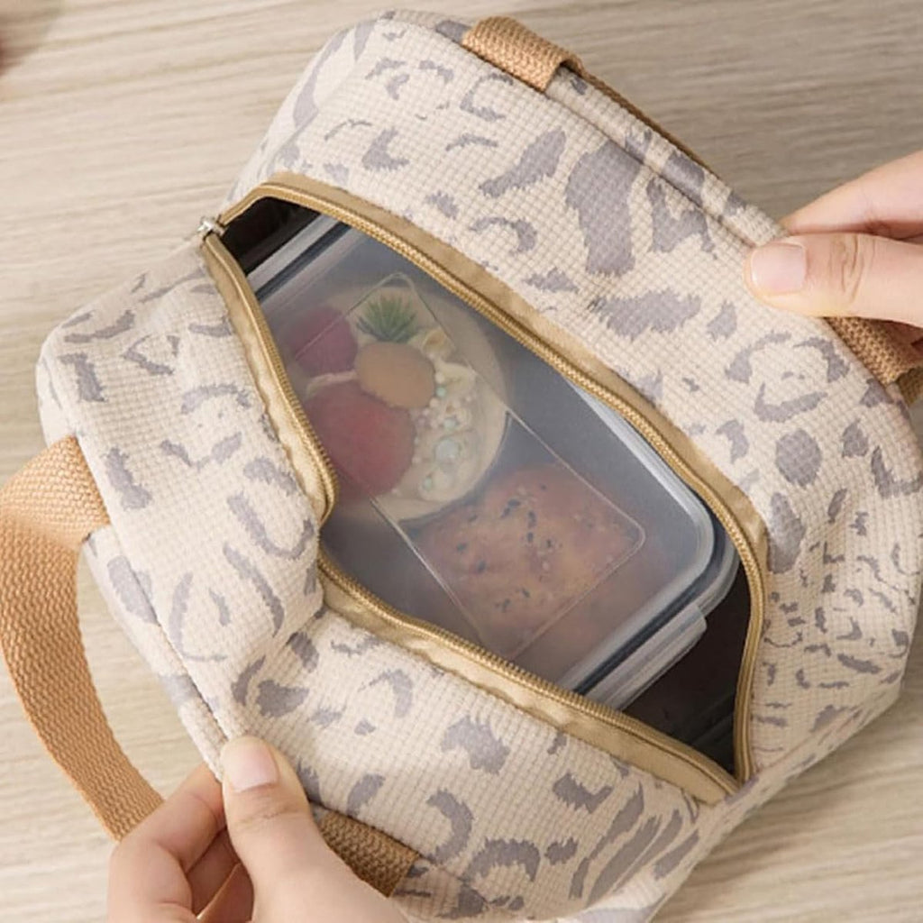 Children's Lunch Bag - Reusable Lunch Bag - Lunch Bag - Lunch Bag for Boys and Girls - Mini Insulated Bag 6L - Small Insulated Picnic Bag - For Work, School, Picnics and Travel (Beige)