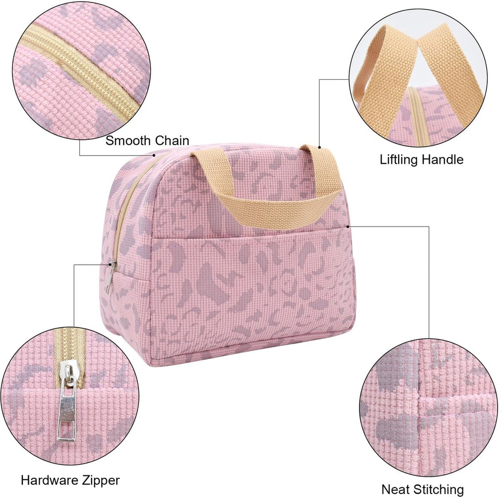 Children's Lunch Bags - Reusable Lunch Bag - Lunch Bags - Lunch Bags for Women and Men - Mini Insulated Bag 6L - Small Insulated Picnic Bag - For Work, School, Picnics and Travel (Pink)