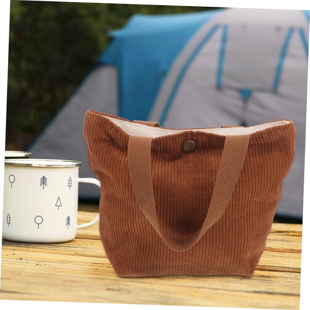 Lunch bag - Insulated bags - Tote bag - Shopping bag - Storage bag - Simple lunch bag - Outdoor lunch bag - Bento tote bag - Mini Bento bag - Lunch bag - Storage bag - Corduroy