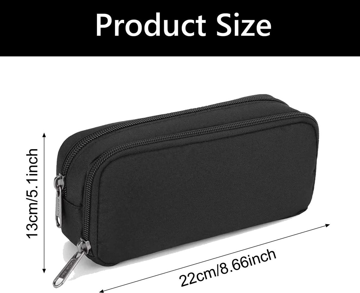 Pencil case - Pencil case - Pencil case - Pencil case for boys and girls - School pencil case - Large pencil case - Pencil cases for school - Black