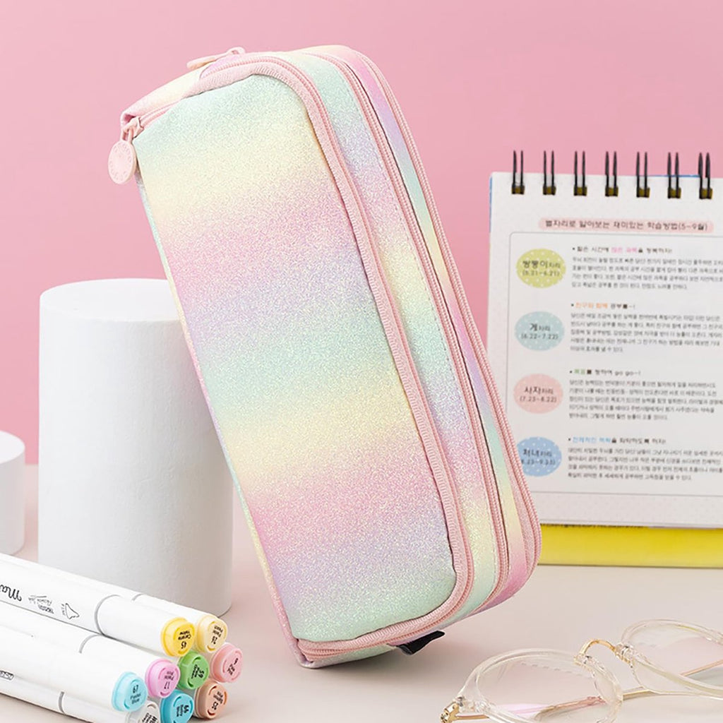Pencil Case - Large Pencil Case - Boy's Pencil Case - Girl's Pencil Case - School Pencil Cases - School Supplies - with 3 Compartments - for Girls and Boys - Office - Makeup Gift