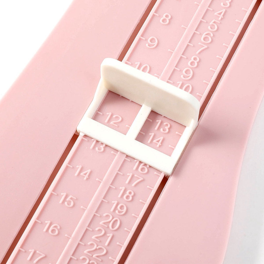 Child's Foot Measuring Tool | Child's Shoe Size Measuring Tool | Measuring Foot Size | Baby Shoe Measuring Tool | Baby Measurement | Pink