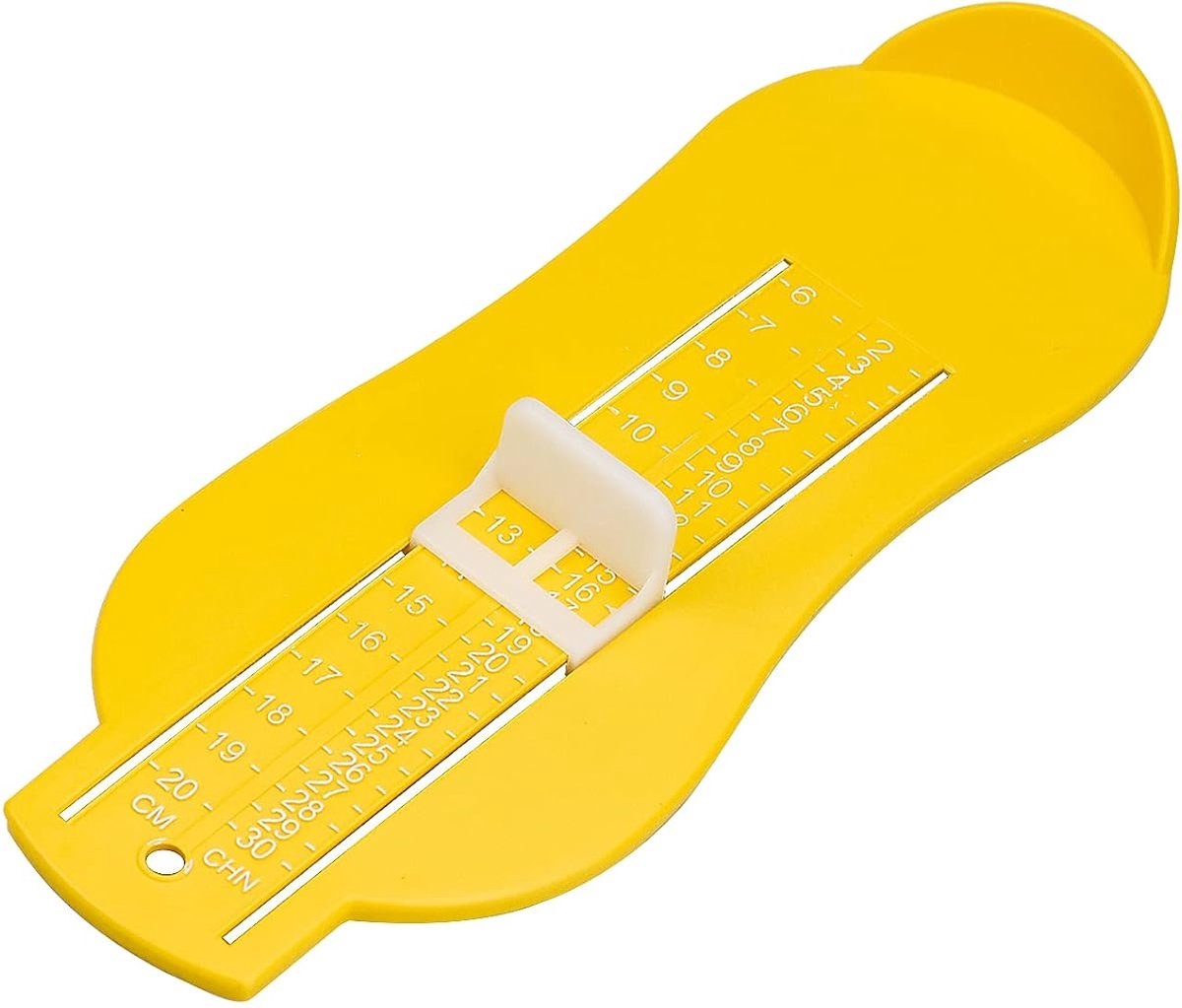 Child's Foot Measuring Tool | Child's Shoe Size Measuring Tool | Baby Shoe Measuring Tool | Baby Measurement | Yellow