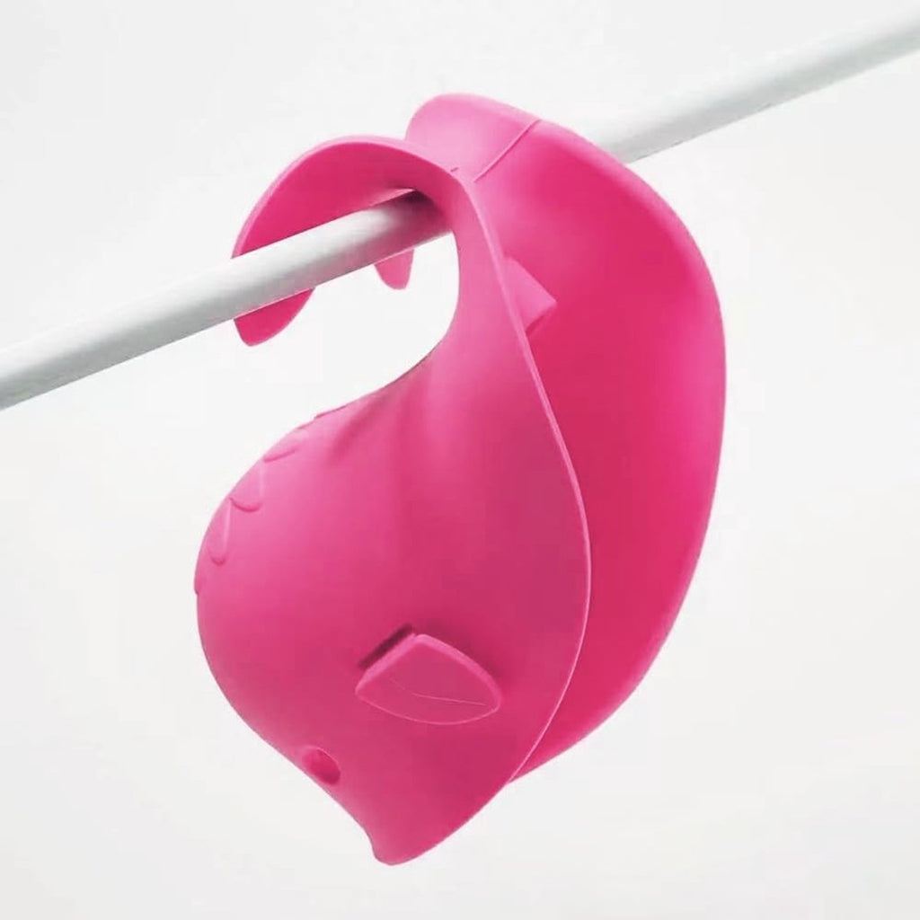 Baby Bath Faucet Cover - Soft silicone safety protector for children, toddlers and babies - Cute whale design, nice bath gift for children - red