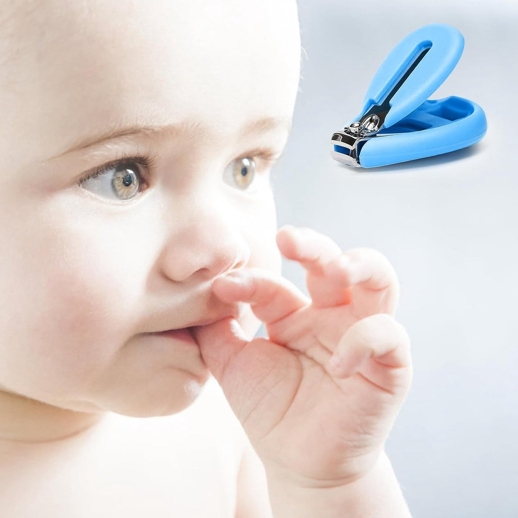 Nail Clipper - Nail Scissors - Toddler Nail Clipper - Child Nail Clipper - Baby Nail Scissors - Safety Scissors - Safe and Gentle - For Babies, Children, Adults - For Newborns, Baby, Toddler, Children - For All Ages - Blue