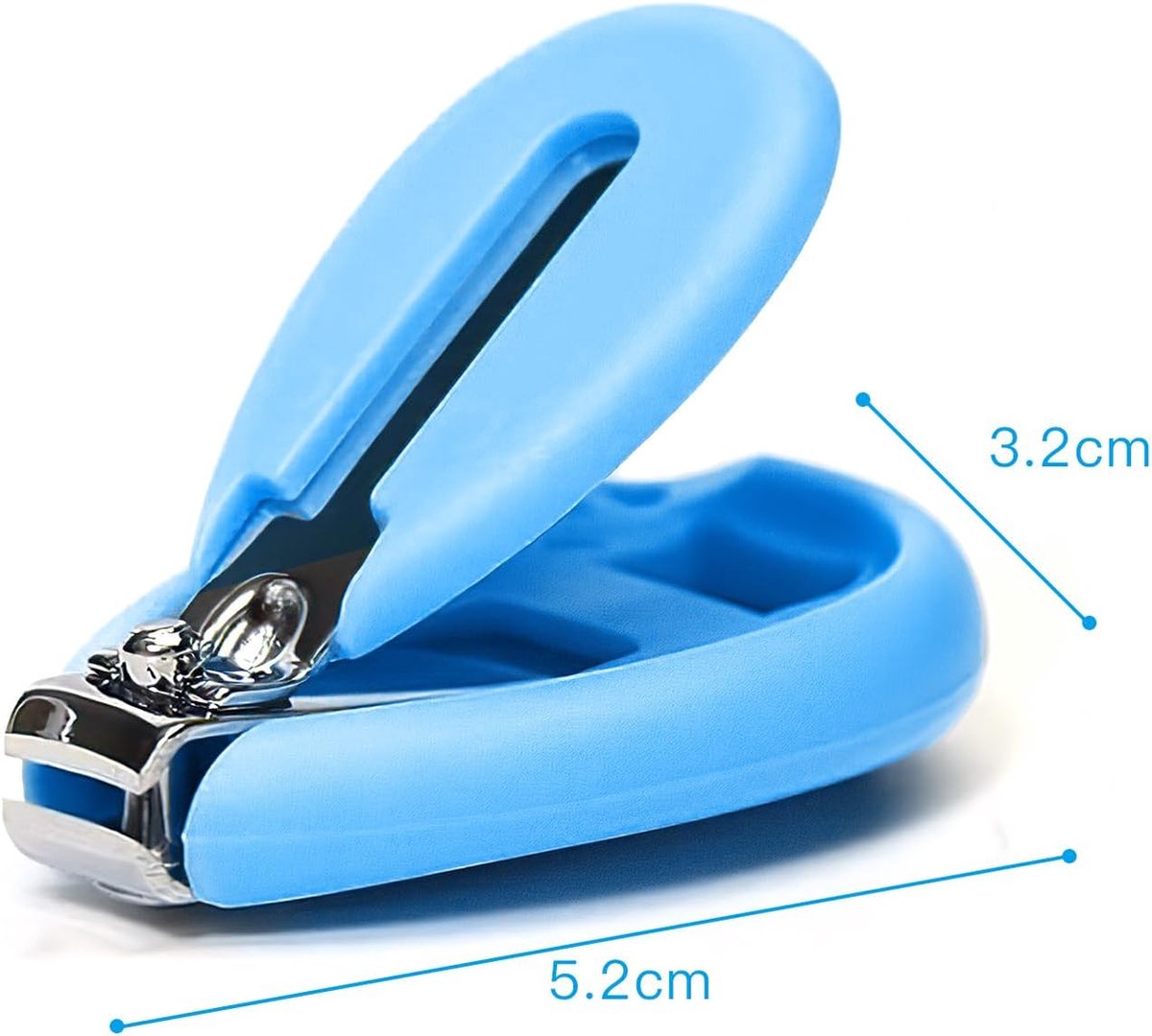 Nail Clipper - Nail Scissors - Toddler Nail Clipper - Child Nail Clipper - Baby Nail Scissors - Safety Scissors - Safe and Gentle - For Babies, Children, Adults - For Newborns, Baby, Toddler, Children - For All Ages - Blue