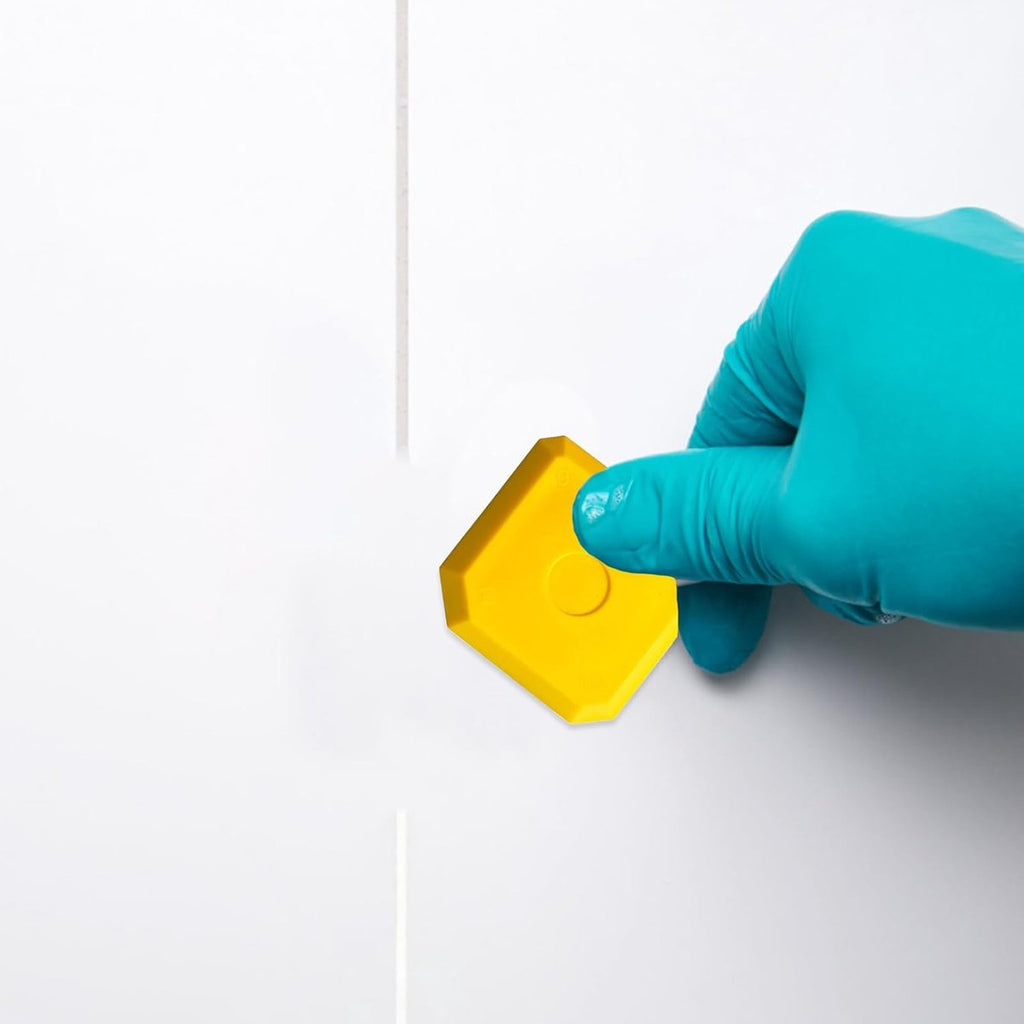 5 pieces - Seam tools - Silicone seam tools - Silicone sealant tool - Silicone tool set - Caulking spatula set - silicone joint spatula - joint removers - caulking tool - for smoothing silicone and acrylic joints - yellow