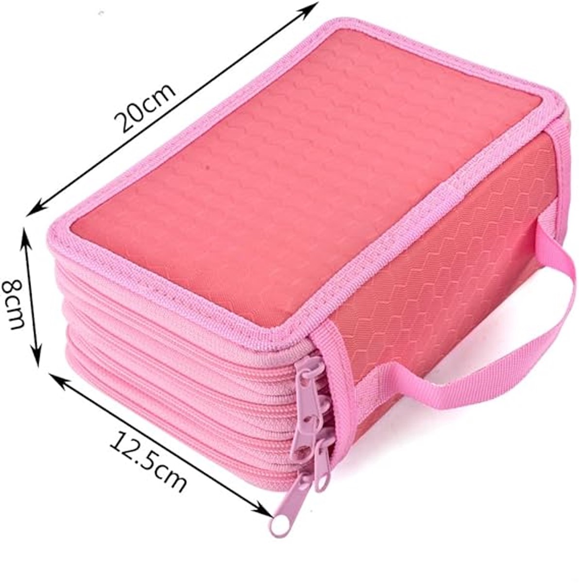 Pencil Case - Pencil Case with 72 compartments - Zippered Pencil Case - Large Pencil Case - Large Capacity - Pencil Case Organizer - Portable Pencil Case - Pen Case - with 4 compartments - for Colored Pencils, Markers, Pens - for children, students, staff