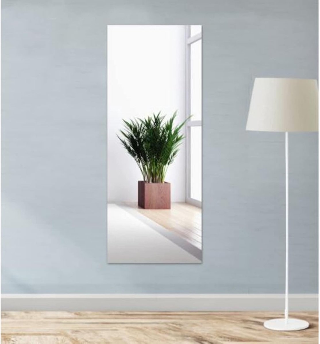 Full-length mirror - 40*122 cm - Self-adhesive mirror stickers - Flexible mirror sheets - Bathroom soft mirror - Soft mirror - mirror paper - wall stickers with mirror effect - self-adhesive mirror - unbreakable mirror - room decoration - wall decoration