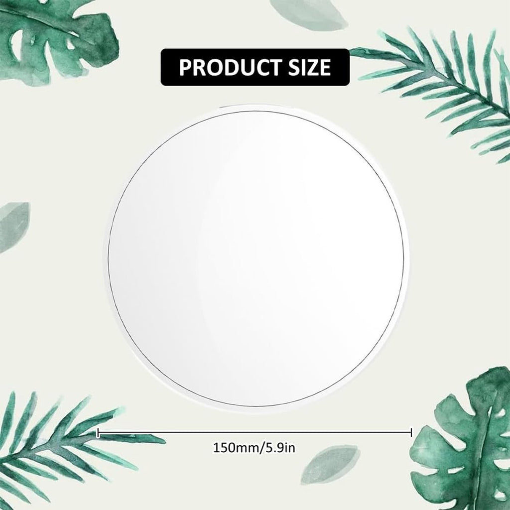 20x magnifying mirror - 15 cm - Mirror - Magnifying glass - Makeup mirror - Magnifying makeup mirror - Shaving mirror - with suction cup - 20x detail magnifier - Round magnifying mirror - Close-up mirror for precise makeup details - white