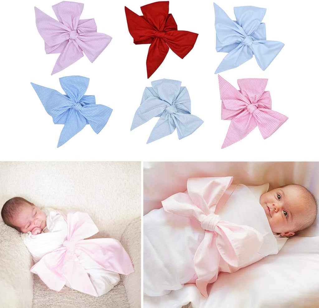 Newborn Swaddle Sash Maternity Bow Sash Baby Swaddle Photography Shoot Prop - 5#