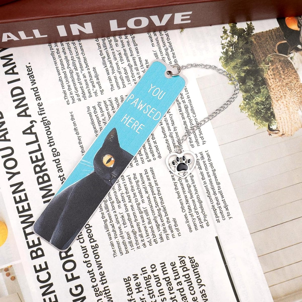 Bookmarks - Set of 2 - Cat Bookmarks - Gifts for Cat Lovers - Cute Bookmarks - Bookmark Gifts for Book Lovers - Reading Bookmarks - Gifts for Boys, Girls, Kids & Friends - Stainless Steel (Style A)
