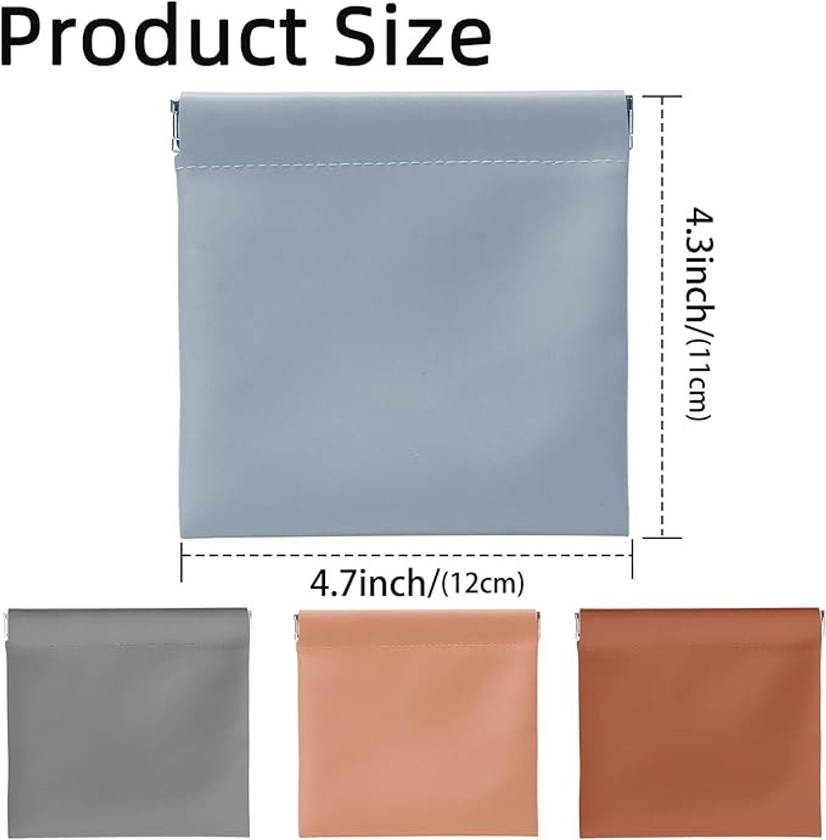 Wallet - Organizer - Men's Wallet - Gift - Men's Gift - Gift for Men - Gift for Boyfriend - Gift for Father - Set of 4 (Blue, Brown, Light Gray, Apricot)