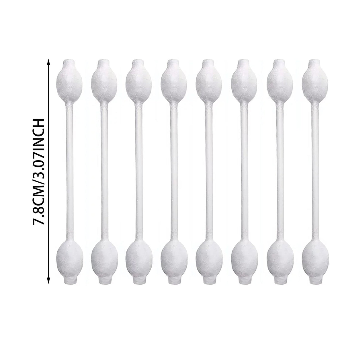 55ct Baby Cotton Swabs Safety Swabs for Kids or Babies Organic Cotton Gentle Baby Qtips Children Cotton Buds White