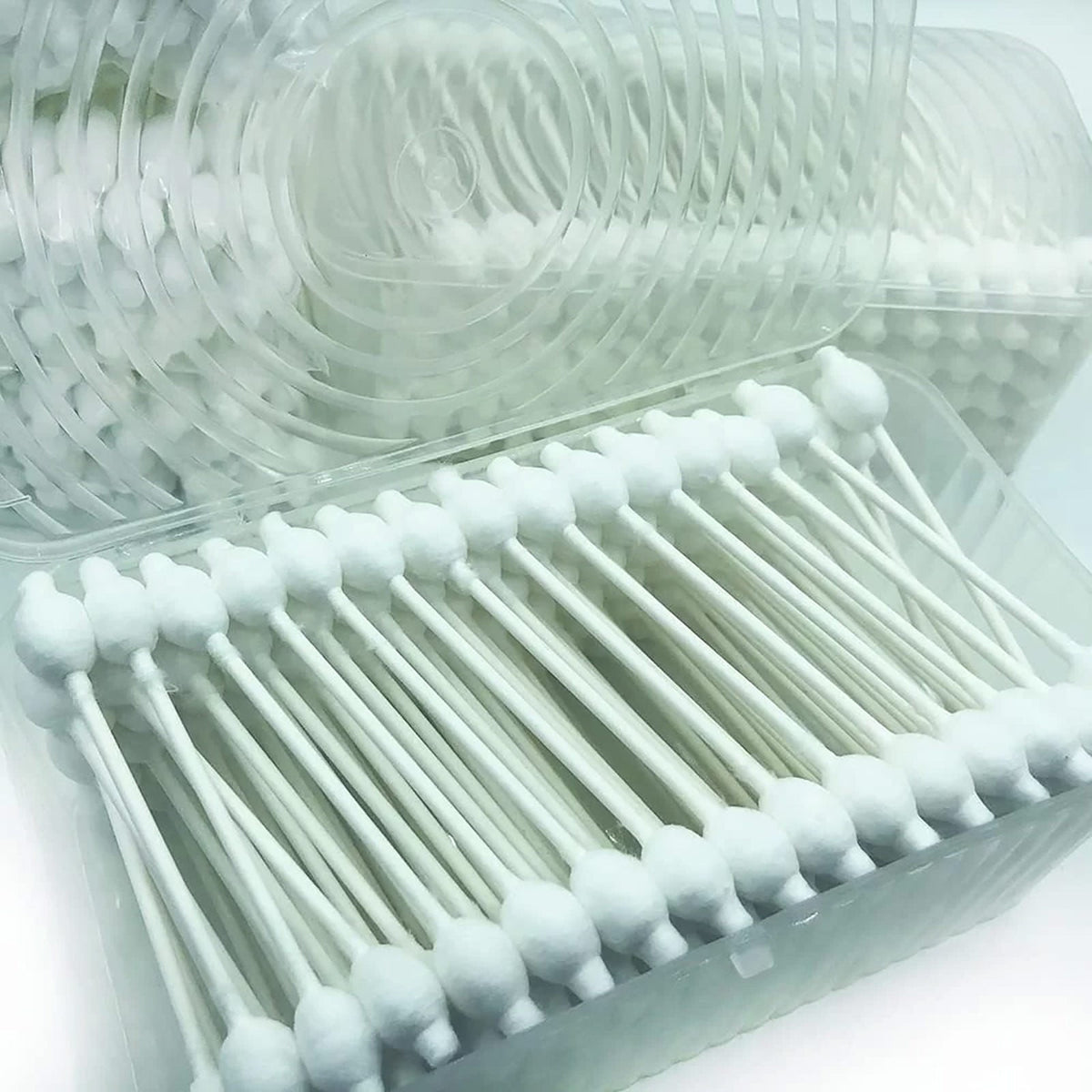 55ct Baby Cotton Swabs Safety Swabs for Kids or Babies Organic Cotton Gentle Baby Qtips Children Cotton Buds White