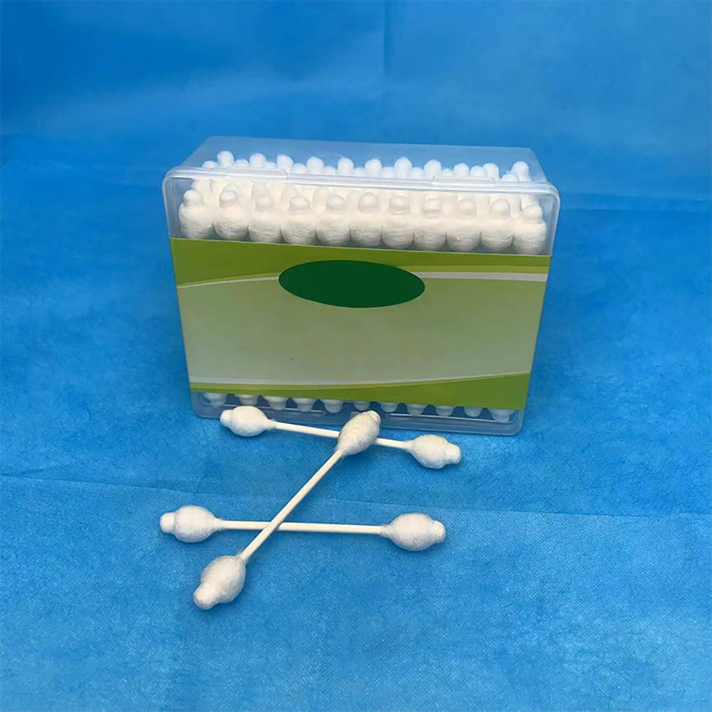 55ct Baby Cotton Swabs Safety Swabs for Kids or Babies Organic Cotton Gentle Baby Qtips Children Cotton Buds White