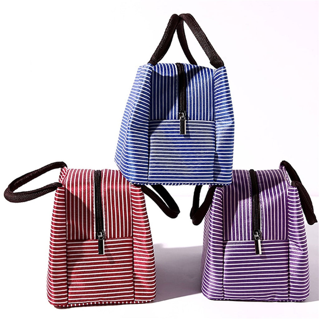 Lunch Box Lunch Bag For Women Insulated Lunch Bag Reusable Tote Cooler Bag Lunchbox Suitable for Work, Travel, Outdoor Purple