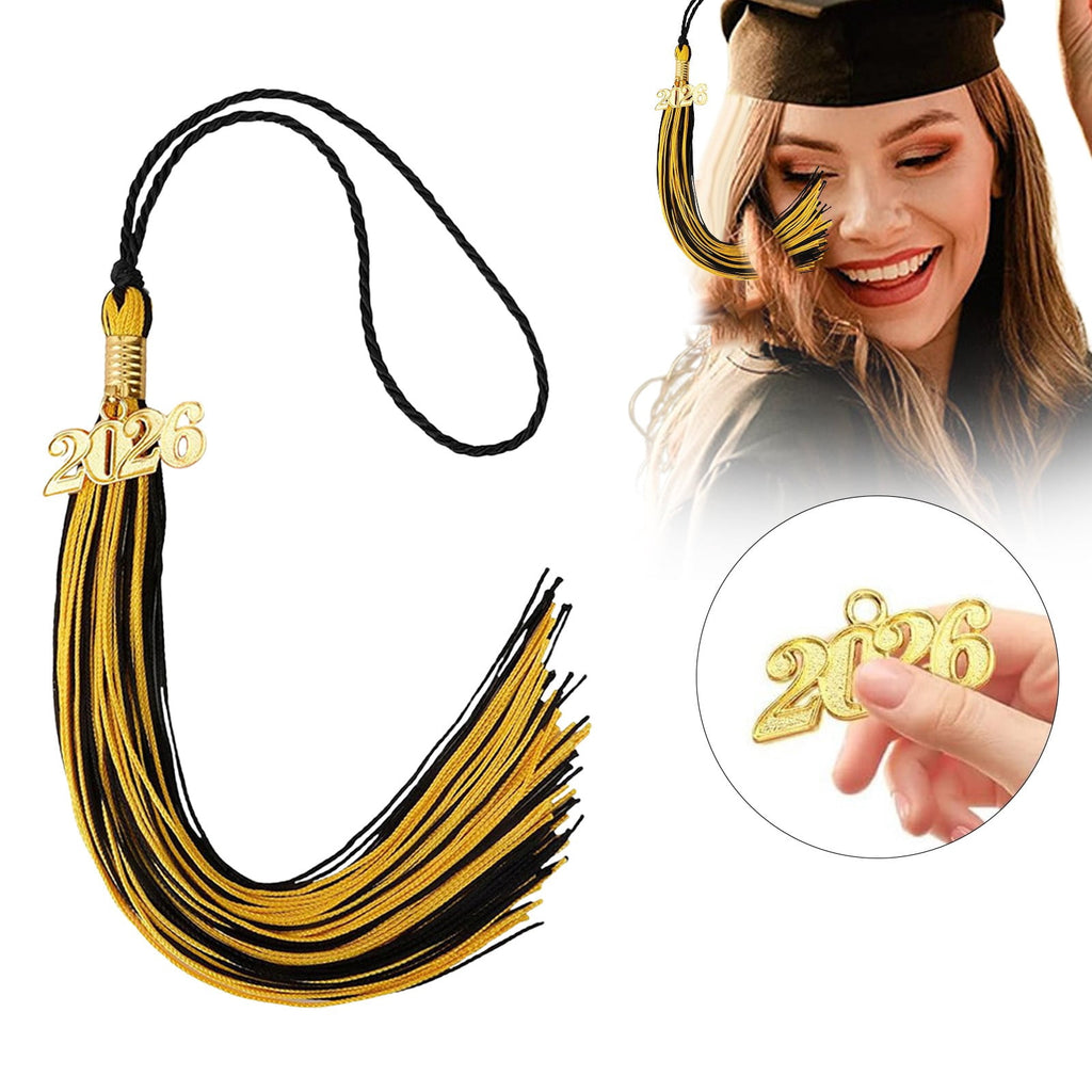 2026 Tassel Graduation, White Graduation Tassel, Tassel Charms for Graduations Cap Decorations, Tassels Memorial Grad Cords Class of 2026 High School Graduate Hat Ceremonies Accessories 2pcs 2026 Graduation Season Hat Tassel Pendant White