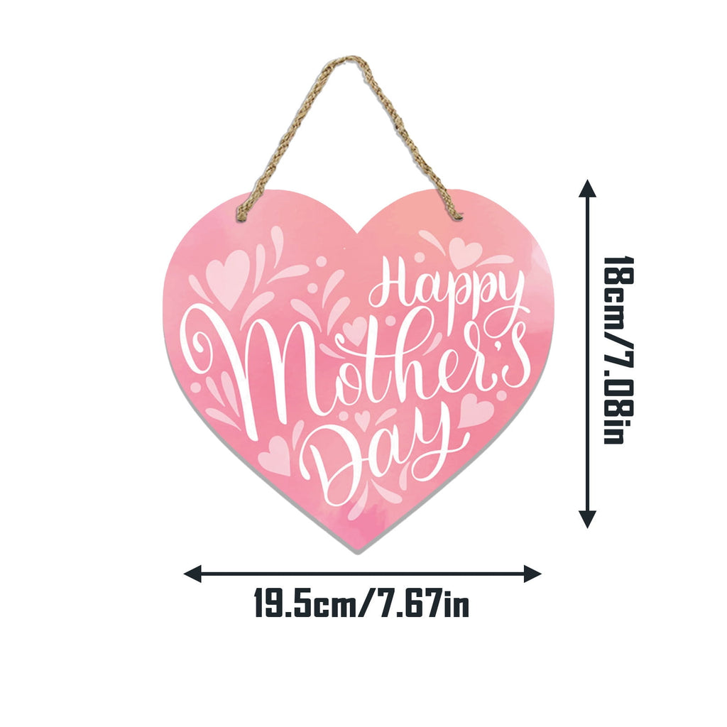 Mothers Day Gifts Mothers Day Gifts for Mom Front Door Welcome Sign - Heart-Shaped Happy Mother'S Day Sign Mothers Day Decorations P