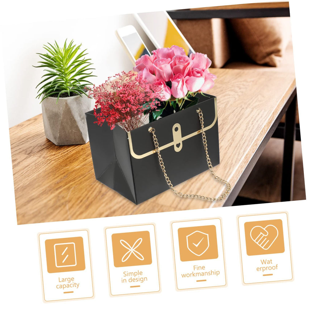 4pcs Tote Bag Packaging Bag Paper Gift Bags Wedding Paper Packing Bags Gift Packing Bags Gift Wrapping Bags Floral Gift Bags