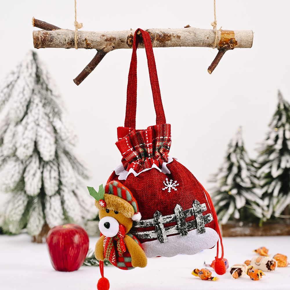 4pcs drawstring gift wrapping bag christmas treat bag christmas bags for gifts xmas gift bag xmas bags christmas