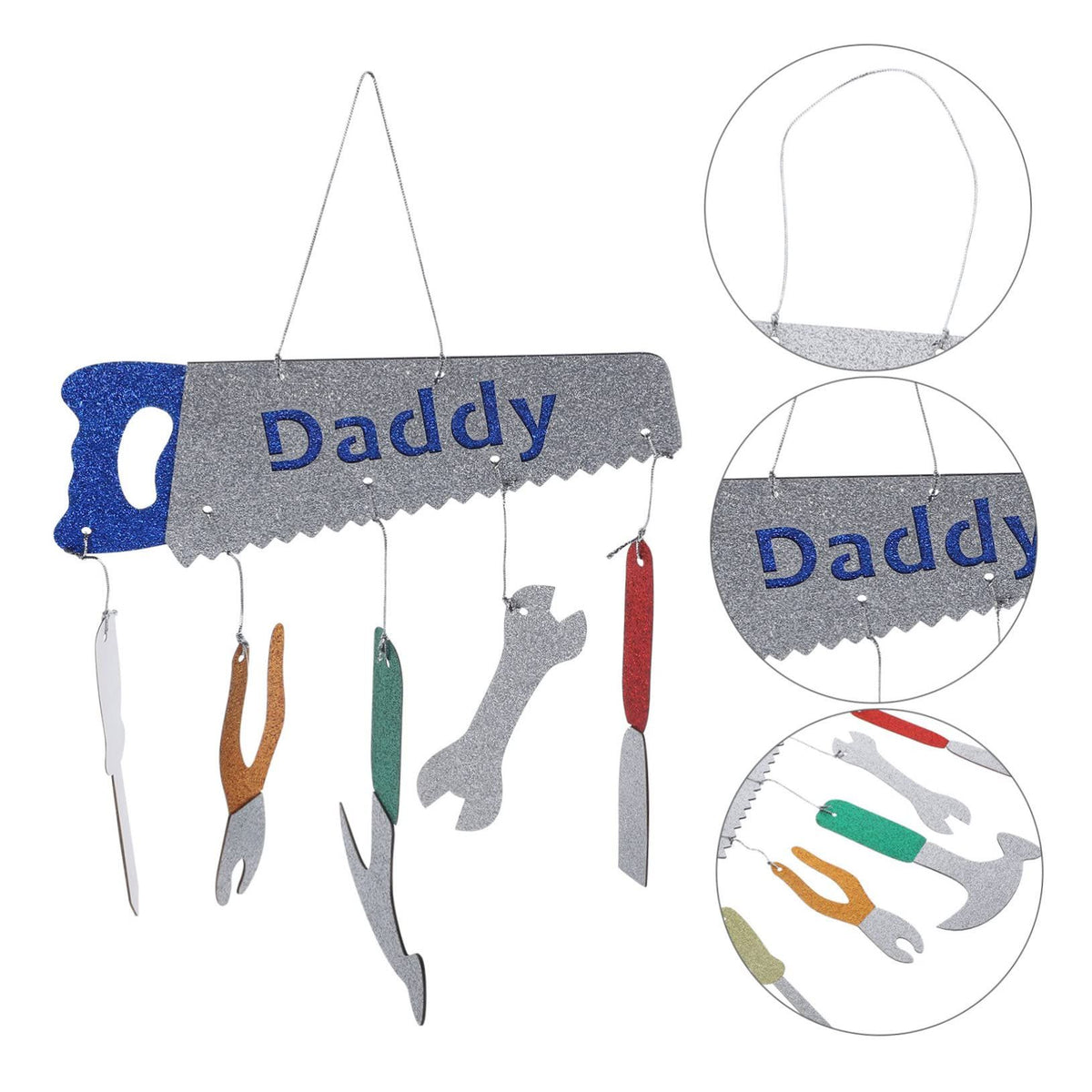 10pcs Tool Decoration Hang Tag Father's Day Hanging Decoration Fathers Day Wall Decoration Fathers Day Hanging Decoration