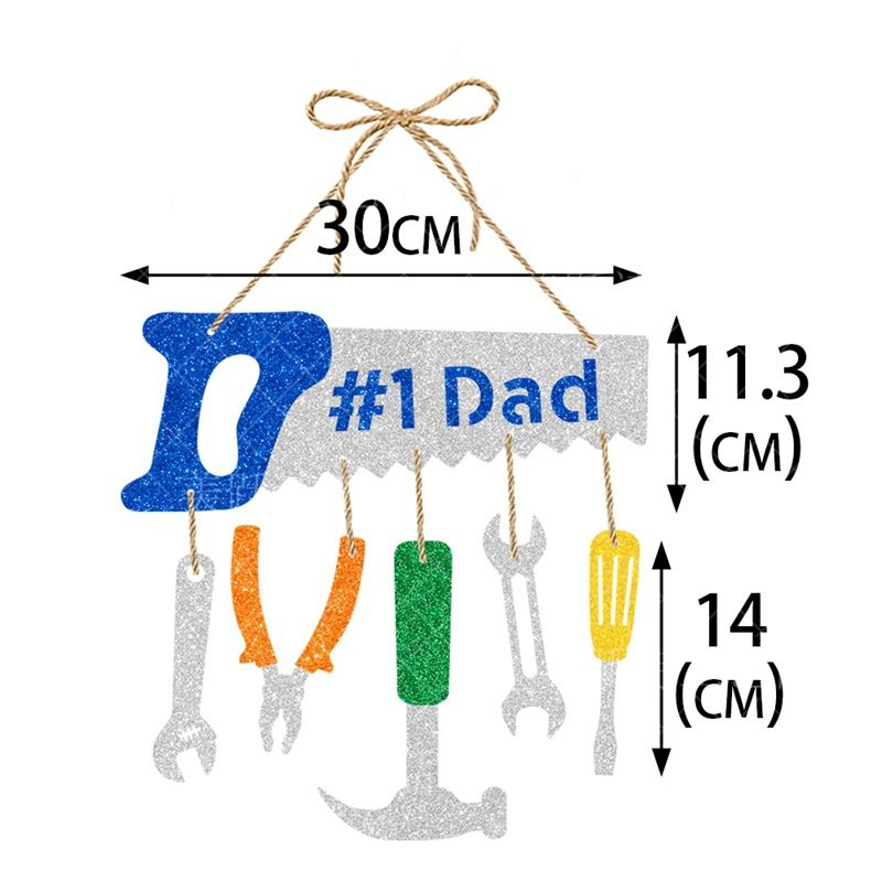 10pcs Tool Decoration Hang Tag Father's Day Hanging Decoration Fathers Day Wall Decoration Fathers Day Hanging Decoration