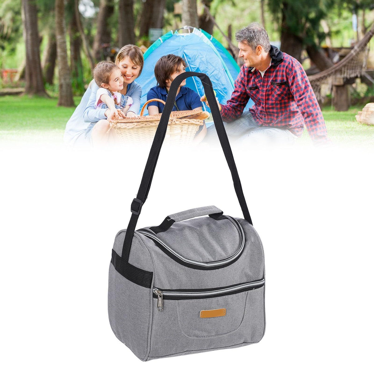 Lunch Bag for Kids Adults, Lunch Bag Insulated Lunch Bag Zippered Pockets Thermal Meal Bag for Girls Boys Adult Men