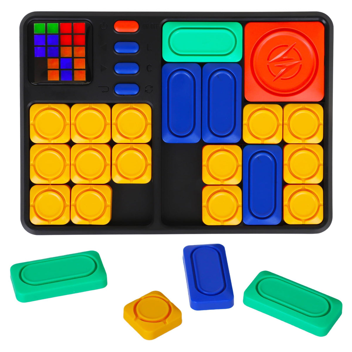 Super Slide Puzzle Game, Handheld Electronic Games for Kids, Learning - Brain Teaser - IQ Puzzles Toy, Travel Toys & Great Gift