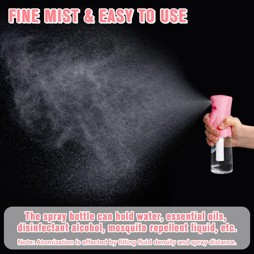 Refillable Spray Container, Spray Bottle, Fine Mist Spray Bottle for Hair, Ultra-Fine Continuous Spray Bottle for Skincare
