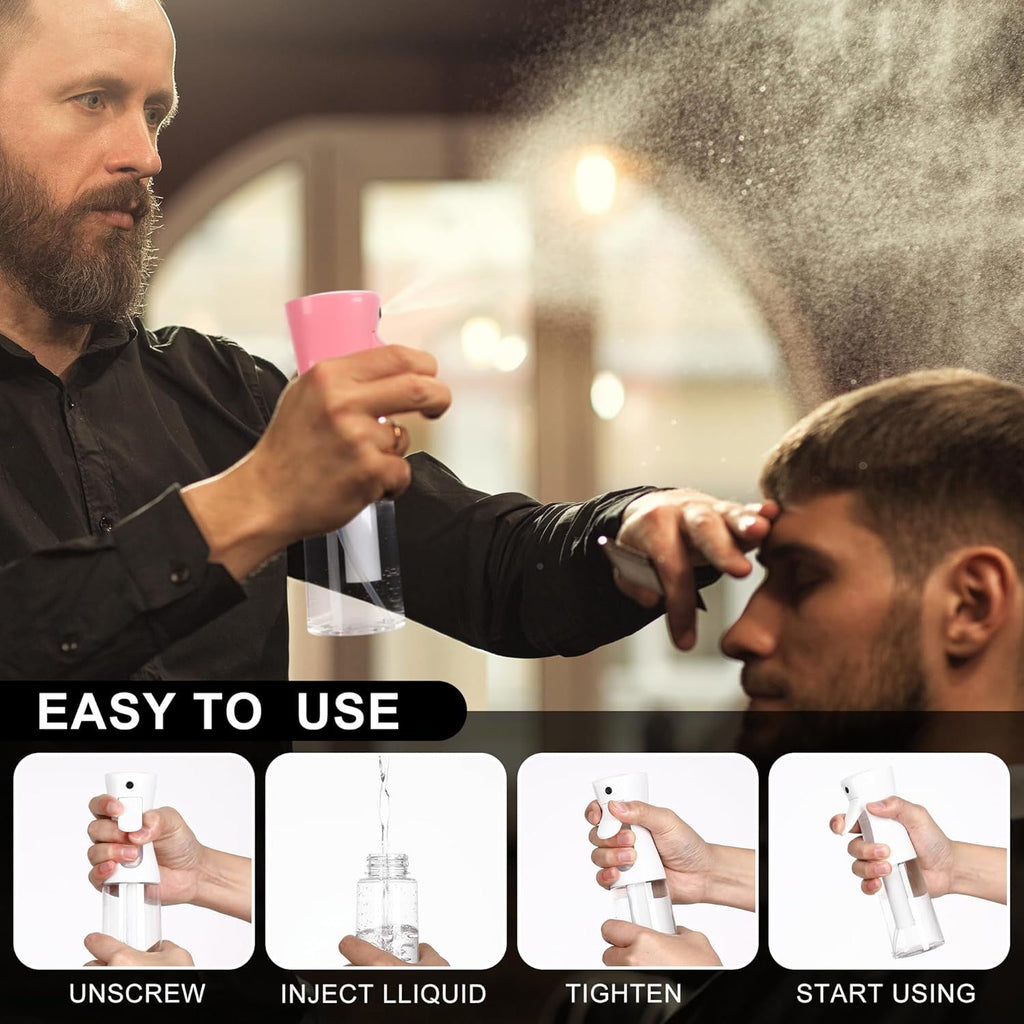 Refillable Spray Container, Spray Bottle, Fine Mist Spray Bottle for Hair, Ultra-Fine Continuous Spray Bottle for Skincare