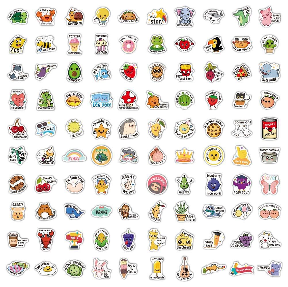 100 PCS Teacher Stickers for Students,Funny Teacher Reward Stickers for Kids Classroom Supplies Motivational Potty Training