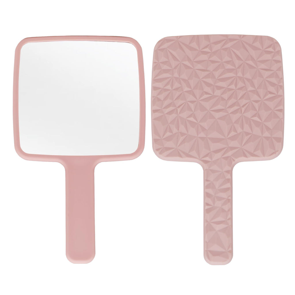 Square Hand Held Mirror Hand Mirror Travel Mirror Diamond Pattern 23*12.5*12.5cm Pink
Mirror Portable Pocket Mirror Makeup Mirror