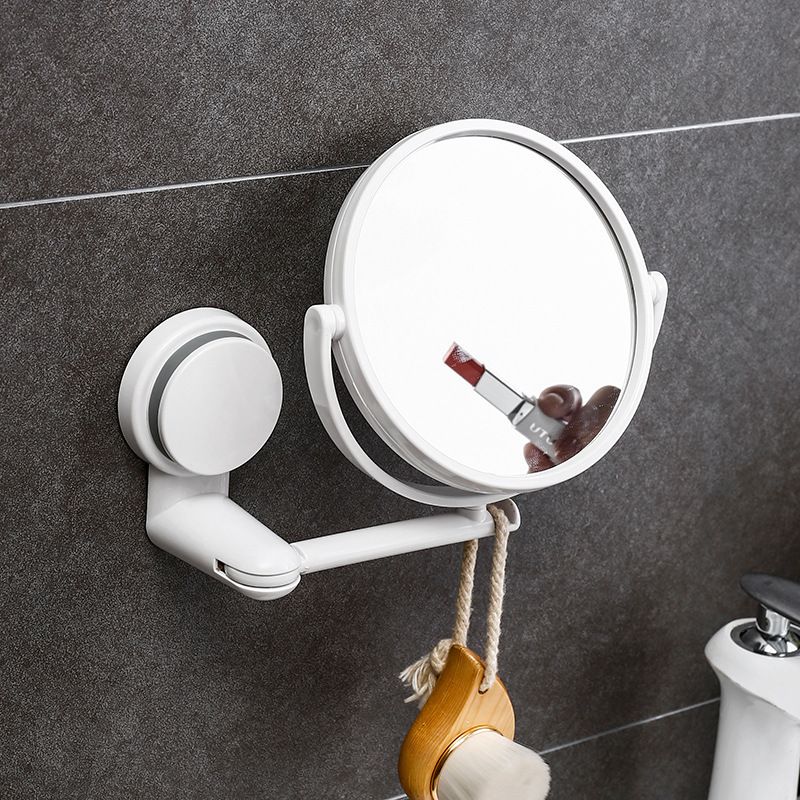 Shower Mirror with Suction Cup Swivel Mirror Double Side Wall Mounted Makeup Mirror Shaving Mirror Vanity Mirror for Bathroom Home