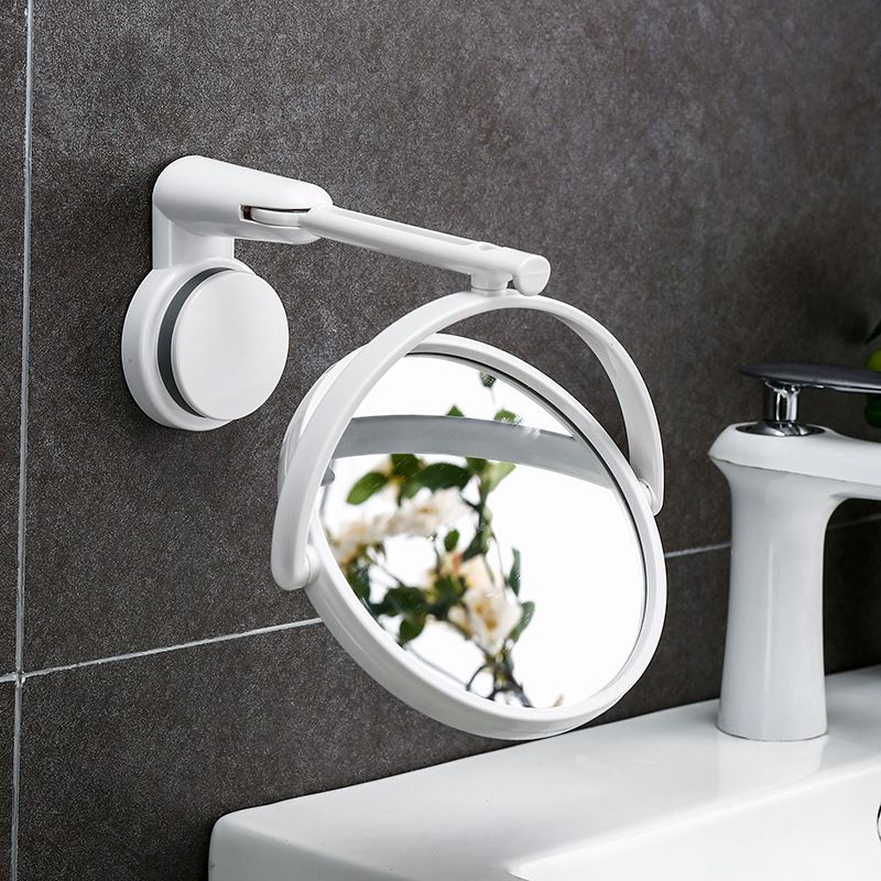 Shower Mirror with Suction Cup Swivel Mirror Double Side Wall Mounted Makeup Mirror Shaving Mirror Vanity Mirror for Bathroom Home