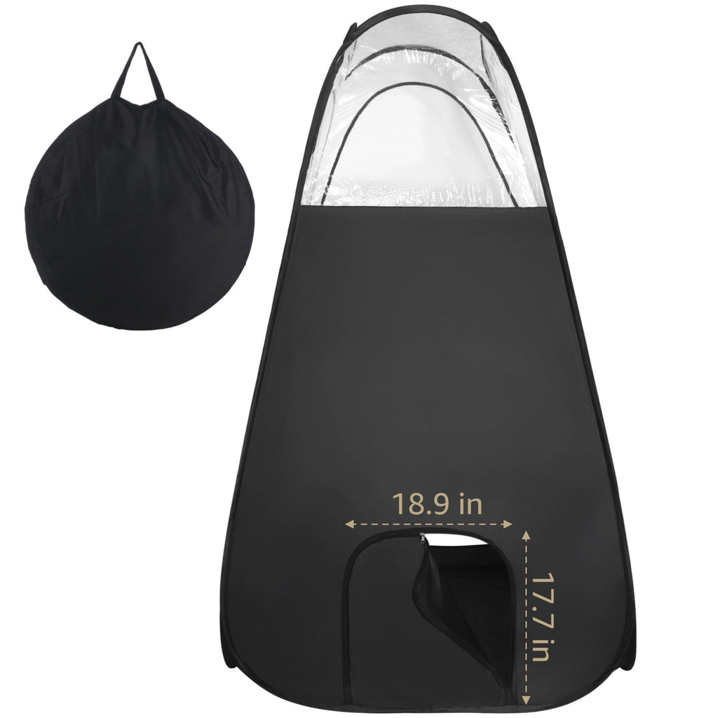 Large Spray Tan Tent, Quick Setup Portable Tanning Booth with Clear PVC Window, Foldable Spray Tanning Tent with Carry Bag, Easy Clean Spray Booth for Home Salon Use, 47 x 47 x 83 in