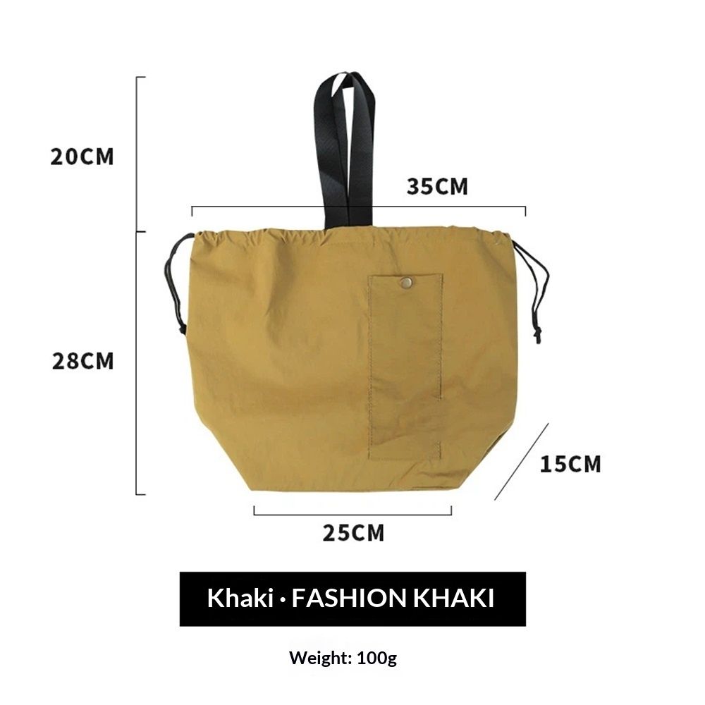 Canvas Drawstring Lunch Bag Insulated Lunch Tote Japanese Style Bento Tote Bag Reusable Lunch Bag with Handle and Drawstring
