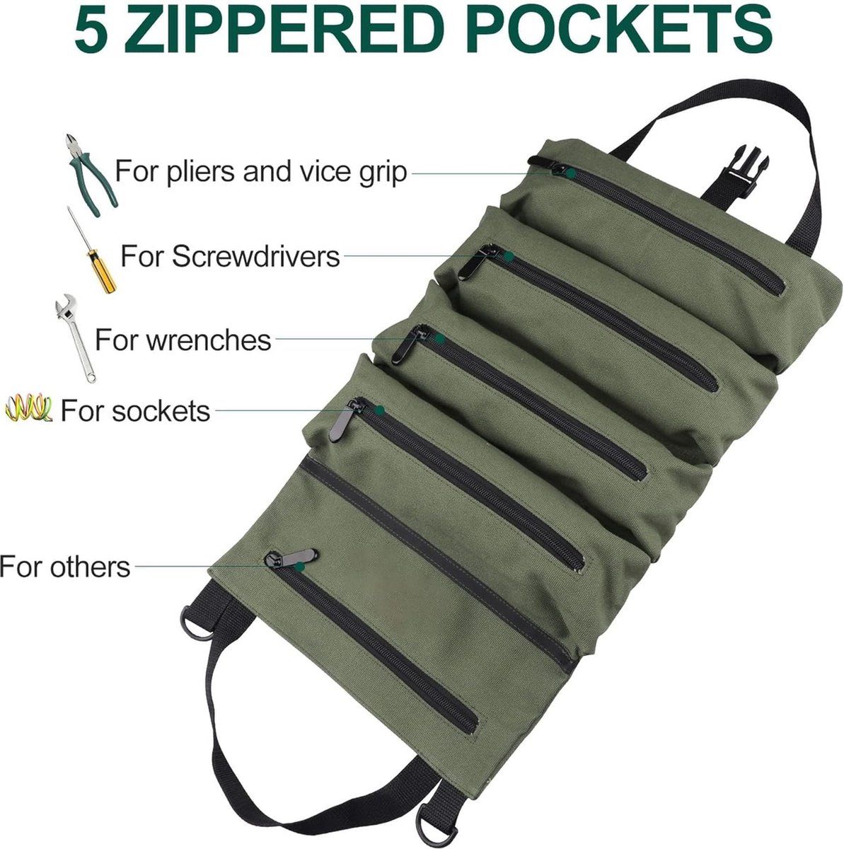 Roll Up Tool Bag, Without Tools
