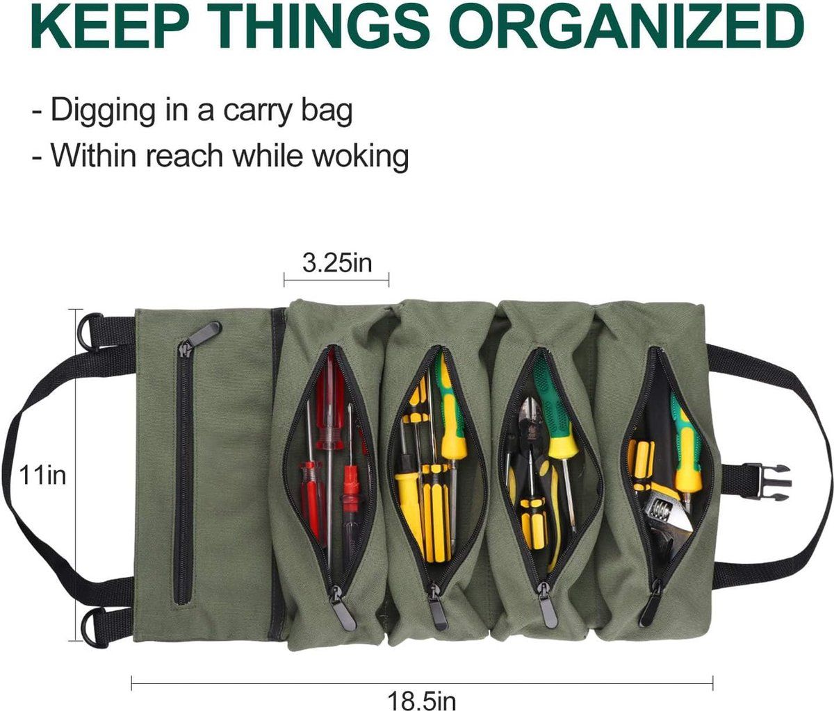 Roll Up Tool Bag, Without Tools