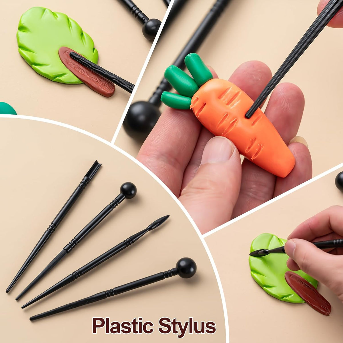 Clay Tools Kit, 27 PCS Pottery Tools, Practical Polymer Clay Sculpting Tools Kit, Air Dry Clay Tools Set for Adults, Pottery Craft, Dotting, Carving, Drawing, Molding, Modeling, Shaping