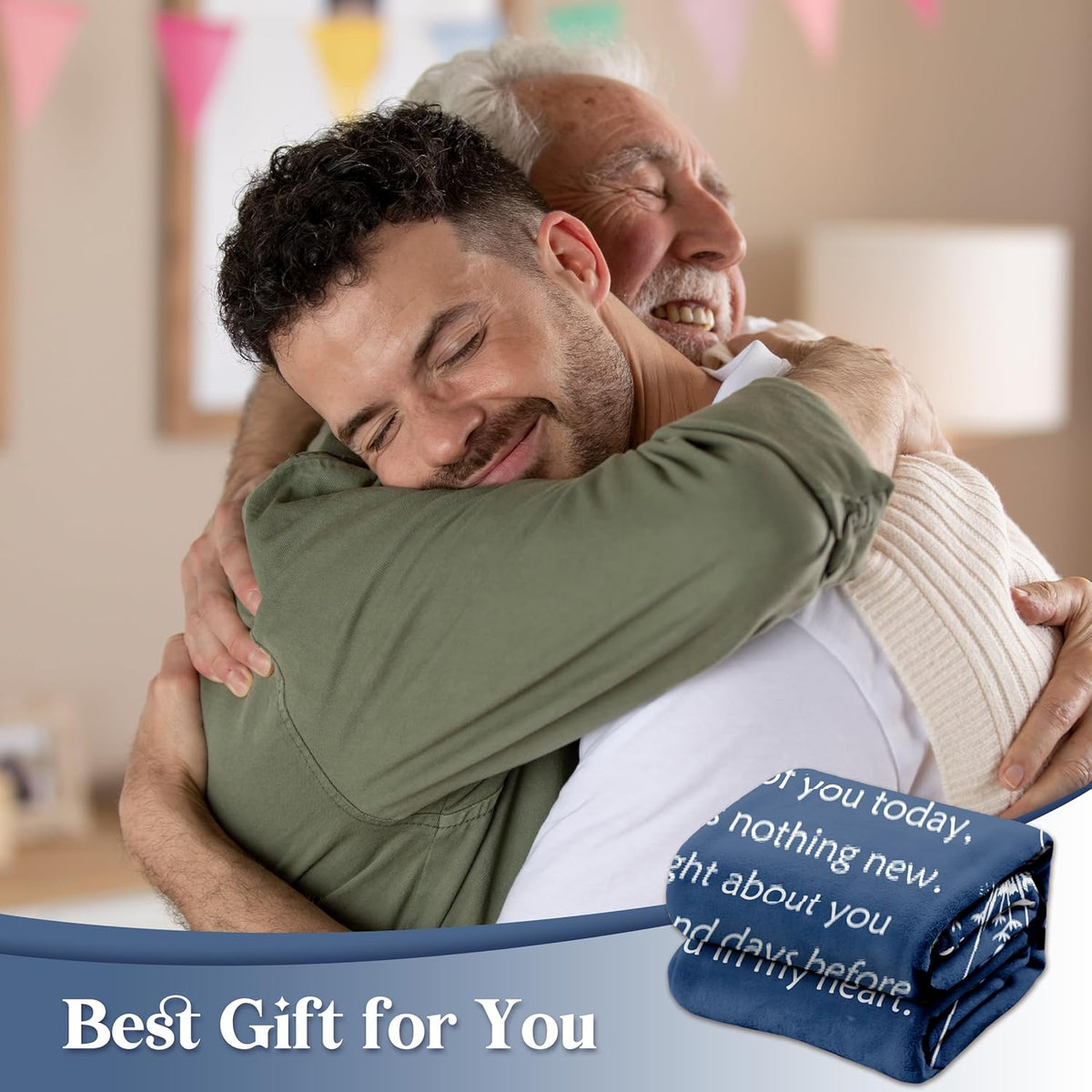 Memorial Bereavement Gifts for Loss of Dad Father, Soft Flannel Memorial Blanket for Loss of Father Sympathy, Remembrance Condolences Sympathy Gifts Idea in Memory of Dad, 50x60 inches