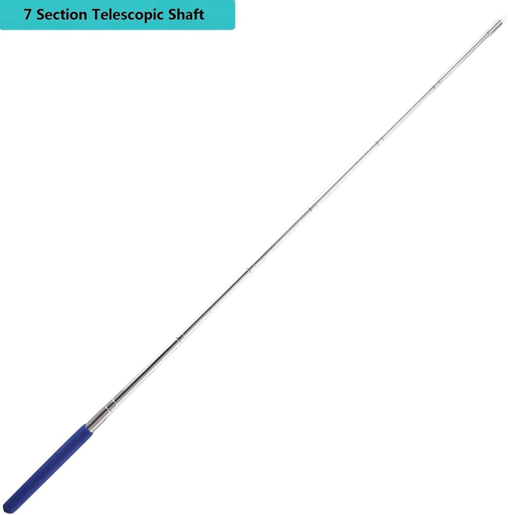 2PCS Pointer Sticks,Extendable Pointer,Hand Classroom for Teacher,Telescopic Teacher Retractable Hand Kids (Package Quantity: 2, Blue) Blue Package 2